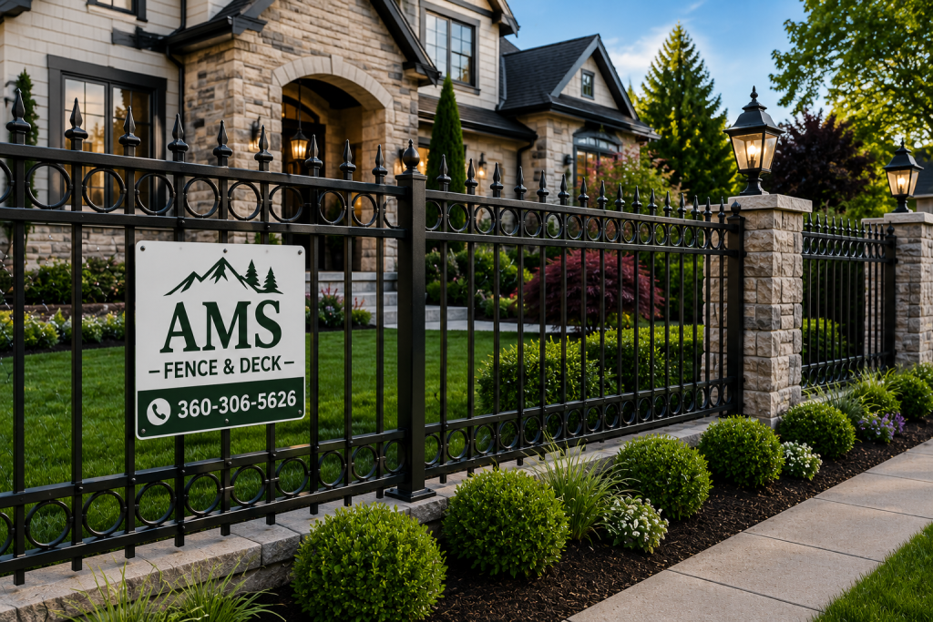 Ornamental Metal Fencing design illustration